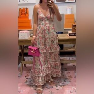 Rococo Sand vie floral maxi dress NWT